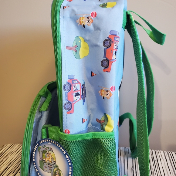 Bluey 2 Piece Backpack Set with Detachable Insulated Lunch Bag - Picture 8 of 11
